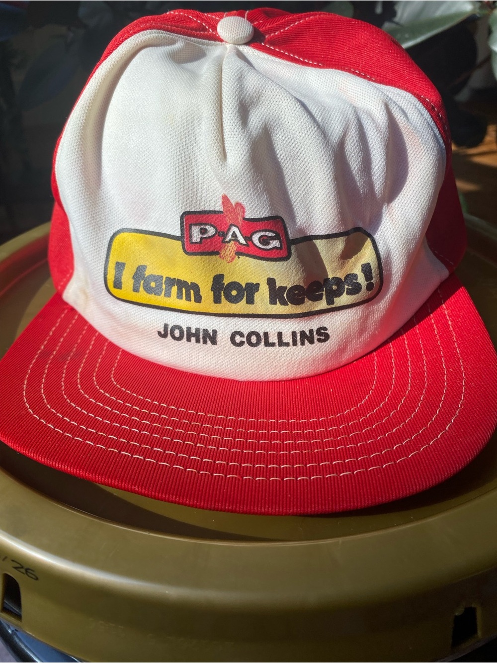 Vintage PAG I Farm for Keeps Baseball Hat Adjustable